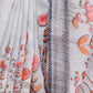 Rajwada Grey Cotton Linen Printed Saree For Women