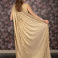 Rajwada Gold Embellished Lycra Saree with Unstitched Blouse for Women