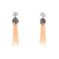 Rajwada Peach And White Alloy Jewellery Set For Women
