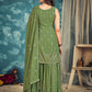 Rajwada Green Georgette Embellished Stitched Salwar Suit Set For Women