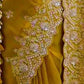 Rajwada Mustard Silk Blend Embroidered Elegant Saree For Women
