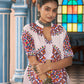 Rajwada Multicolor Viscose Rayon Stitched Lehenga Set For Women