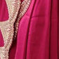 Rajwada Maroon Silk Blend Embellished Saree For Women