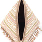 Rajwada Peach Structured Pyramid Clutch Bag For Women