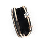 Rajwada Black Crystal Embellished Clutch For Women