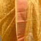 Yellow Tissue Woven Saree With Unstitched Blouse