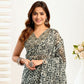 Rajwada Black Cotton Linen Zari Work Saree For Women