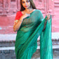Rajwada Green Cotton  Saree  With Unstitched Blouse for Women
