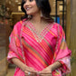 Rajwada Pink Embroidered Silk Blend Stitched Kurta Set For Women