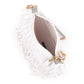 Rajwada White All-Pearls Tasseled Sling Bag For Women