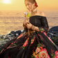 Rajwada Women Black Classy Semi Stitched Lehenga With  Unstitched Blouse