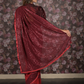 Rajwada Maroon Sequins Embroidered Ready-to-Wear Lycra Saree with Stitched Blouse for Women