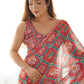 Rajwada Red Georgette Printed Saree For Women