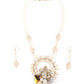 Rajwada Off White Faux Pearls Embellished Long Neck Piece For Women
