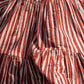 Rajwada Brown Rayon Stitched Stripes Indo Western Dresses For Women