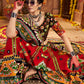 Rajwada Maroon Cotton Blend Embroidered Semi-Stitched lehenga For Women