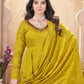 Rajwada Green Silk Blend Printed Stitched Kurta Set For Women