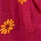 Rajwada Pink Printed Cotton Saree With Unstitched Blouse For Women