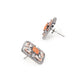 Rajwada White And Tan Alloy Jewellery Set For Women