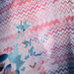 White Silk Blend Digital Floral Print Saree With Unstitched Blouse