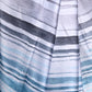 Black And Blue Silk Blend Digital Stripes Print Saree With Unstitched Blouse