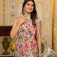 Rajwada Multicolor Printed Georgette Ready To Wear Saree For Women