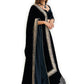 Rajwada Women Designer Black Semi Stitched Lehenga With Unstitched Blouse