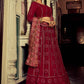 Rajwada Women Embroidered Pink Georgette Semi Stitched Lehenga With Blouse Piece