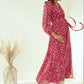 Rajwada Pink Rayon Stitched Printed Indo Western Dress For Women