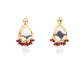 Rajwada Maroon And White Alloy Jewellery Set For Women