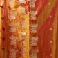 Rajwada Rust Orange Silk Blend Solid Saree For Women