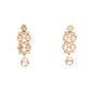 Rajwada Women Golden And White Necklace Set With Statement Earrings