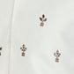 Rajwada White Silk Blend Embroidered Stitched Kurta Set For Men