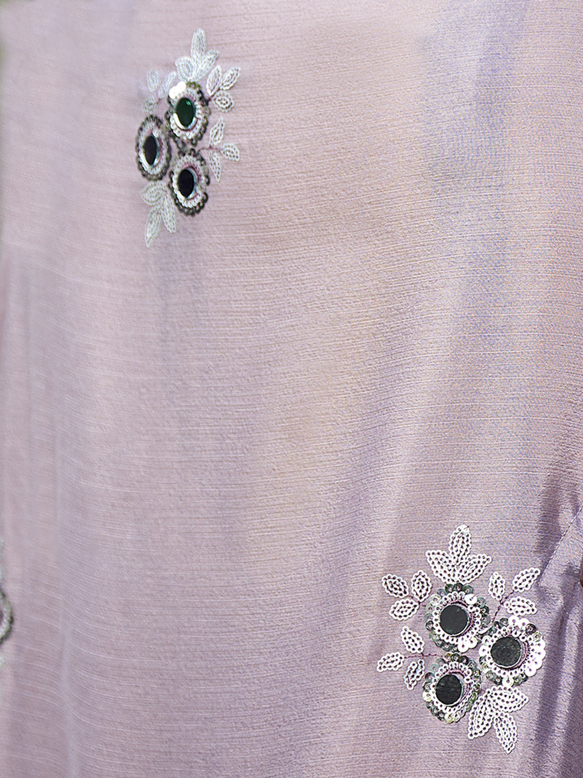 Rajwada - Purple Chinon Semi Stitched Indo Western Dress