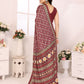 Rajwada Maroon Georgette Printed Saree For Women