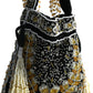 Rajwada Black Velvet Embellished Potli For Women