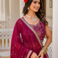 Rajwada Pink Georgette  Digital Printed With Sequins Work Stitched lehenga For Women