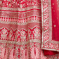 Rajwada Women Pink Embroidered Semi Stitched Lehenga With Unstitched Blouse
