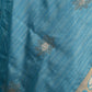 Rajwada Women Blue Silk Blend Woven Saree With Unstitched Blouse