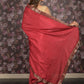 Rajwada Maroon Embellished Crepe Saree with Unstitched Blouse for Women