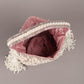 Rajwada Pink Embroidered Potli Bag with Tassels For Women