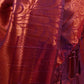 Purple Silk Blend Woven Saree With Unstitched Blouse