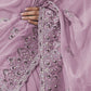 Rajwada Lavender Georgette Embellished Elegant Saree For Women