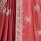 Rajwada Peach Georgette Printed Saree For Women