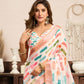 Rajwada Multicolour Cotton Linen Zari Work Saree For Women