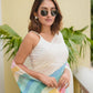 Rajwada Multi-Colour Cotton Blend Printed Saree For Women