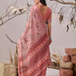 Rajwada Light Pink Linen Cotton Printed Saree For Women
