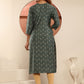 Rajwada Dusty Green Viscose Printed Kurta For Women