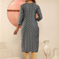 Rajwada Dusty Blue Viscose Printed Kurta For Women
