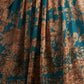 Rajwada Blue Organza Printed And Embriodered Semi-Stitched Lehenga For Women